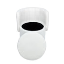 Modern 360 Degree Swivel Back Sofa Chair With Storage Space Boucle, Perfect For Bedroom And Living Room - Beige