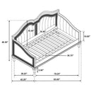 Evangeline - Upholstered Twin Daybed - Silver Oak