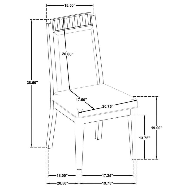 Brookmead - Wood Dining Side Chair (Set of 2) - Ivory And Black