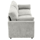 Cozy Upholstered Plush Cushion Loveseat Sofa For Living Room
