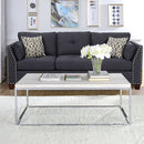 Snyder - Coffee Table - Engineered Stone Top & Chrome