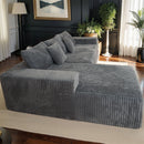 Modern Cloud Sectional Sofa With L-Shape Chaise
