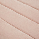 Chaise Bed Lounge Sofa Chair With Adjustable Backrest And LED Light Strip - Pink