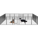 Dog Pens Outdoor Height Foldable Panels Heavy Duty Metal Portable Dog Playpen Indoor Anti Rust Exercise Dog Fence With Doors For Pets Play Pen For RV Camping Yard
