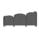 Modern Velvet Upholstered Daybed With Additional Bed Frame