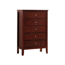 Daniel - Chest, 5 Drawer Storage Unit - Cherry