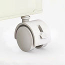 Portable Wardrobe Closet Storage Organizer With Magnetic Doors And Hanging Rod - Cream White