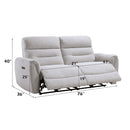 Eastre - Power Motion Sofa With USB Port - Beige Chenille