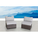 Armless Patio Chair With Cushions