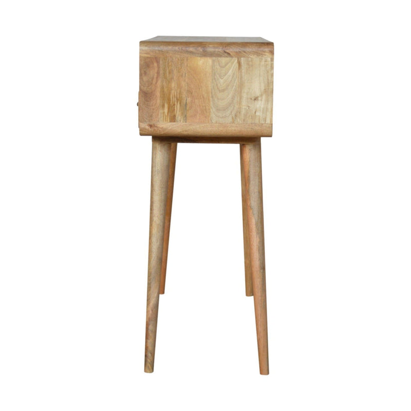 Curved Chestnut Console Table