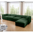 Contemporary Elegant White Chenille Sofa With Storage And Ottoman