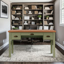 Vineyard - Writing Desk - Sage Green And Fruitwood