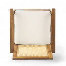 Preston - Outdoor Dining Chair With Cushion (Set of 2) - Teak / Beige