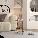 Petal Shape Accent Side Table - Acacia Wood