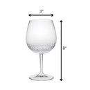 Tritan - Leadingware Unbreakable Wine Glass Set With Hammer Design Bpa Free Plastic, 22Oz - Clear