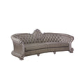 Dresden - Sofa - Bone PU & Gold Patina