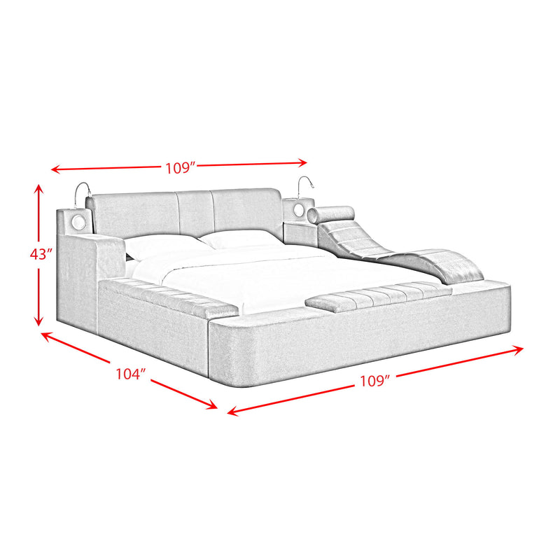 Ottawa - Upholstered Transformer Bed With Electronic Features