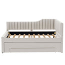 Upholstered Daybed With Trundle And 3 Drawers