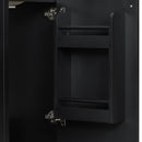 Classic Retro Bathroom Vanity With Sink, Door Shelf, Side Open Storage Frame