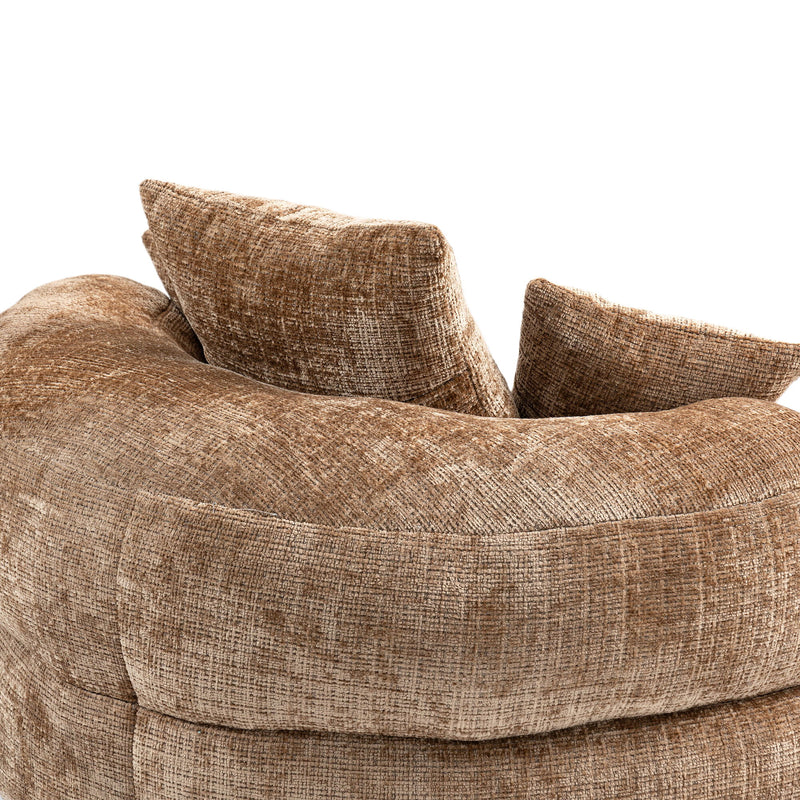 Lazy Sofa High Back Bean Bag Chair Couch With 3 Pillows