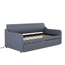 Upholstered Daybed With Trundle And USB Charging