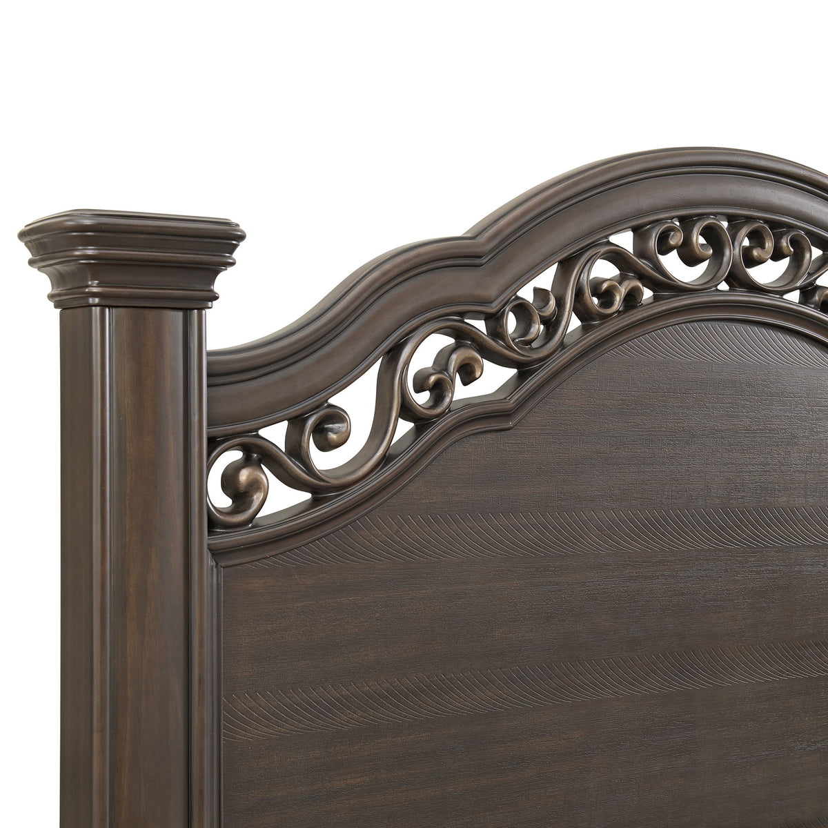 Brunswick Panel Bedroom Set in Dark Brown by Elements International, view 14