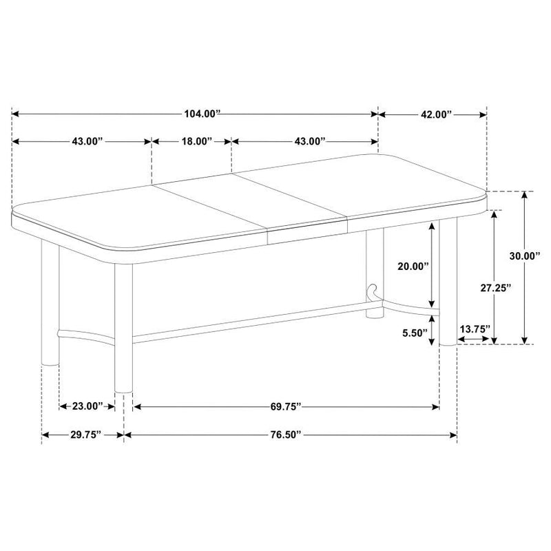 Arini - Extension Leaf Dining Table - Sand Wash
