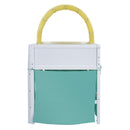 Twin Size Loft Bed with Tent and Tower  and  Three Pockets- Green