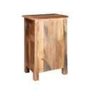 Carved Side Table - Natural