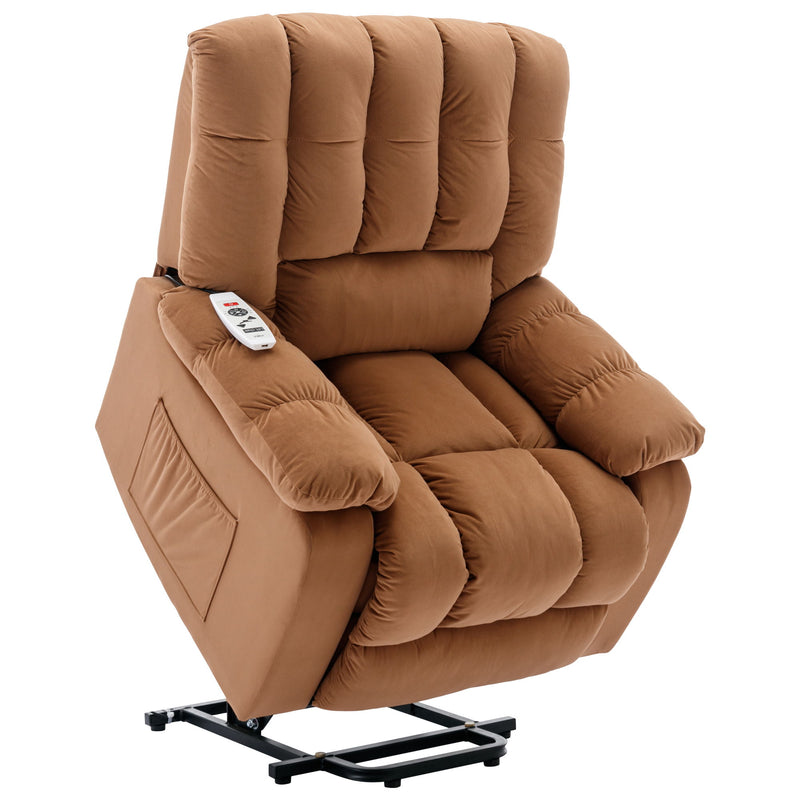 Massage Recliner Chair Electric Power Lift Recliner Chairs With Heat, Vibration, Side Pocket For Living Room Bedroom