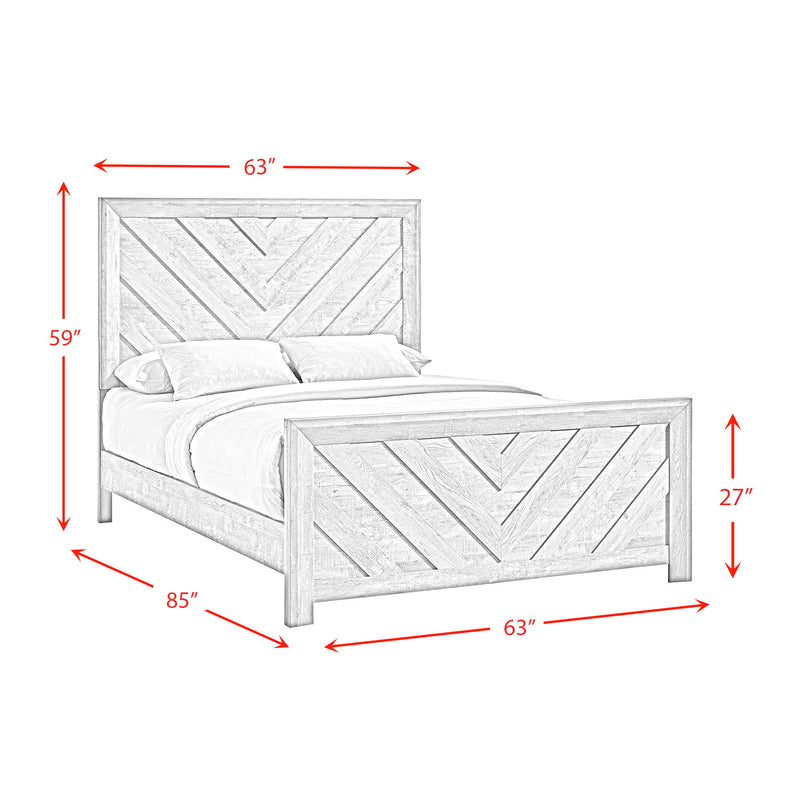 Louis Philippe - Panel Bed