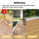 Interlocking Deck Tiles Striped Pattern, Waterproof Anti Mildew Brown