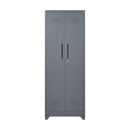 Metal Storage Cabinets, Cleaning Tool Cabinet With Locking Door, Tall Broom Tool Organizer And Storage, Large Storage Cabinet For Kitchen