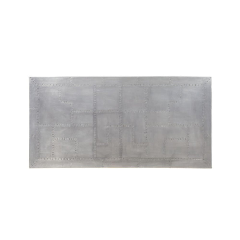 Kaylia - Dining Table - Aluminum & Gunmetal - Atlantic Fine Furniture Inc