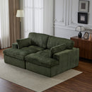 Double Chaise Lounge Chair, Oversized Upholstered Sleeper Cloud Couch