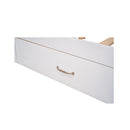 Full Size Platform Bed with Drawers and Storage Shelves, White