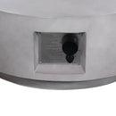 Reinforced - Propane Gas Outdoor Fire Pit Table With Lid