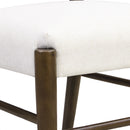 Farmhouse Style Dining Chair Set With Ladder Back Design