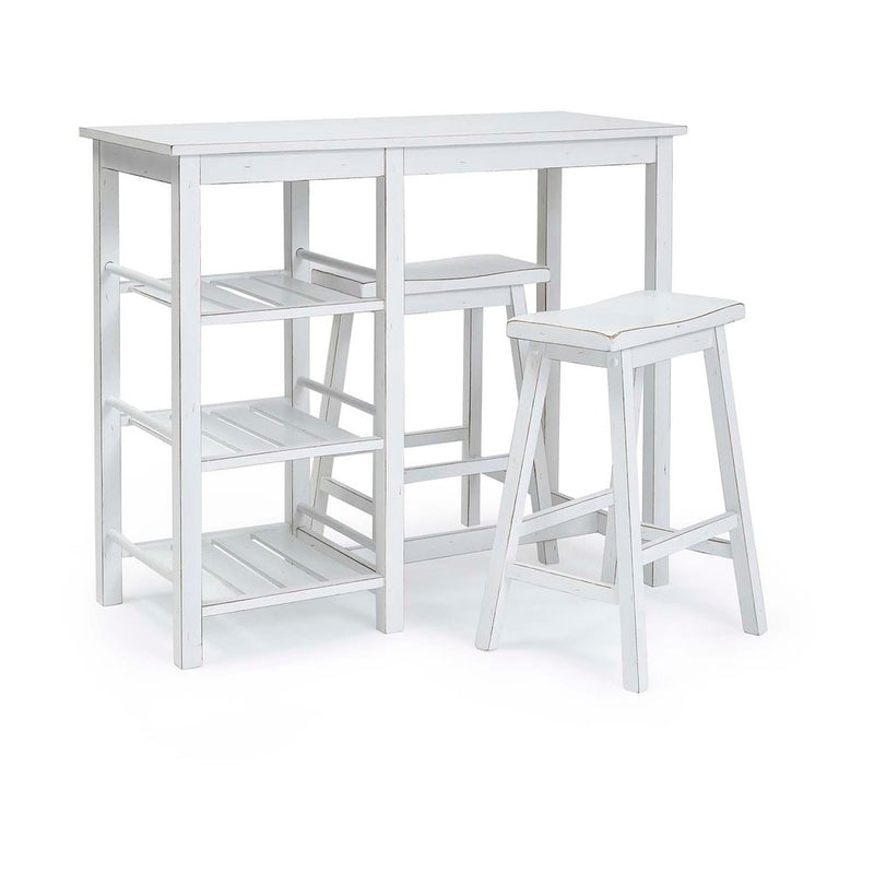 Breakfast Club - Counter Height Table & Stool Set - White
