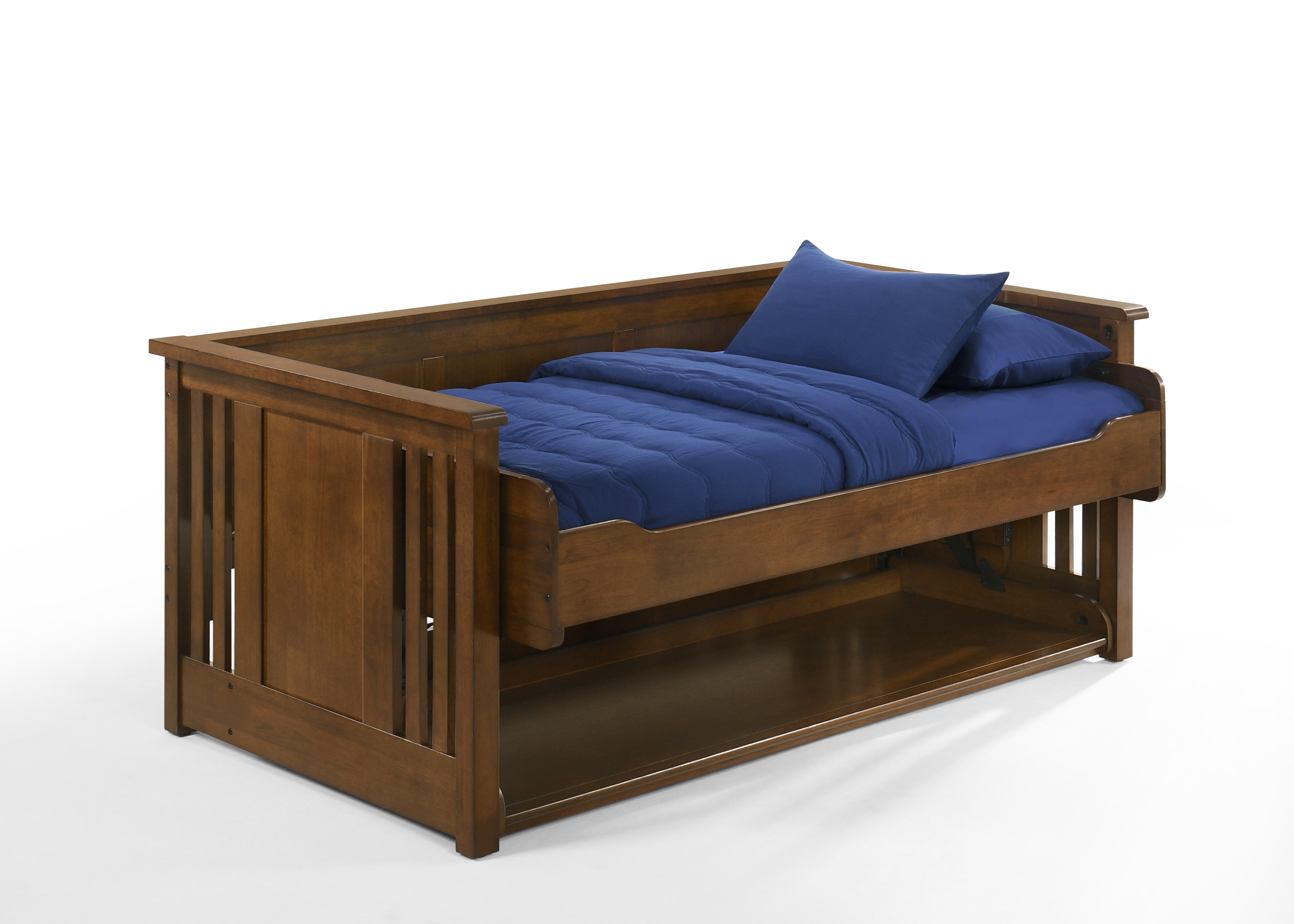 Artisan Hidden Desk Bed in Black Walnut, view 4 | Atlantic Fine Furniture, Melbourne FL