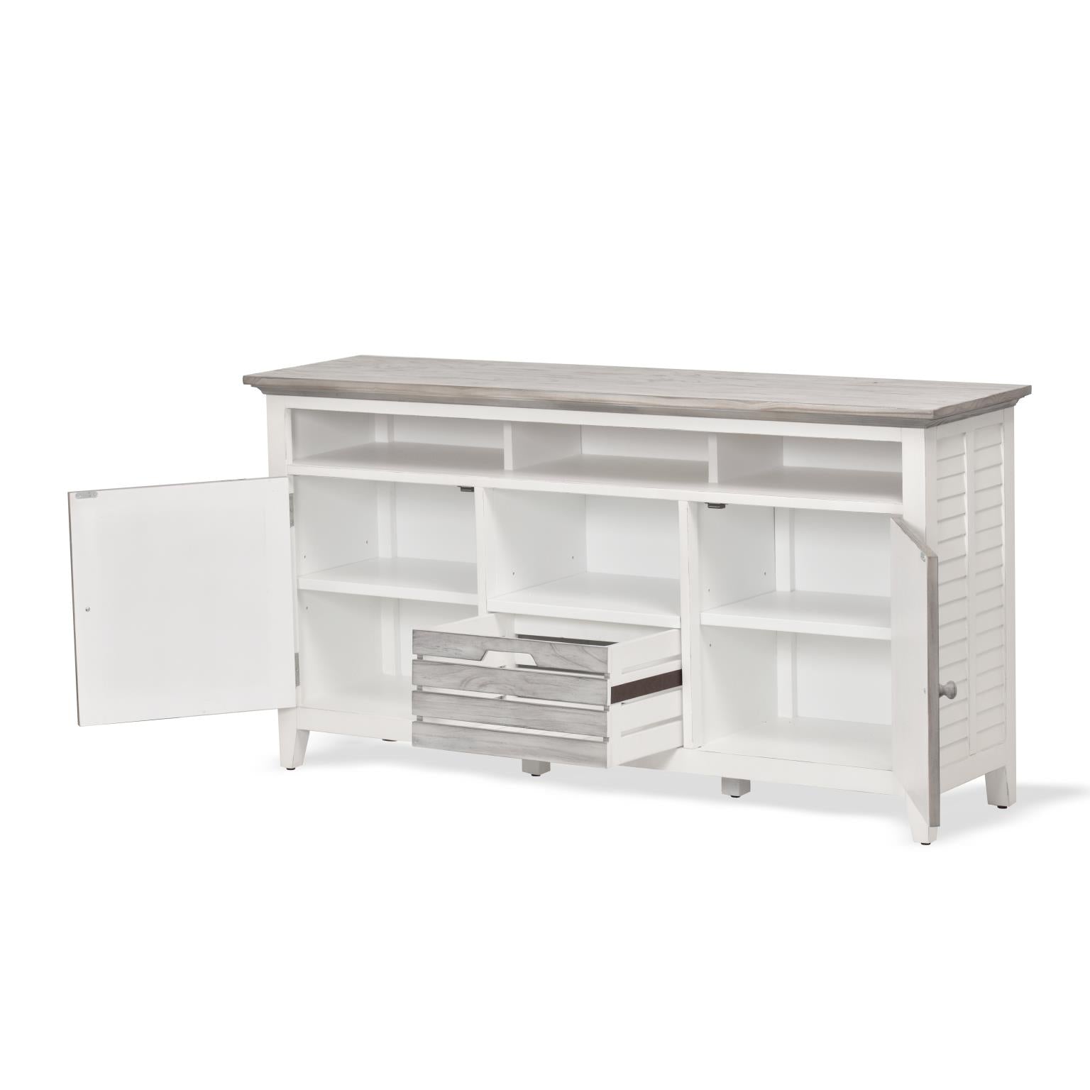 Islamorada Entertainment Center. Dapple Grey Finish