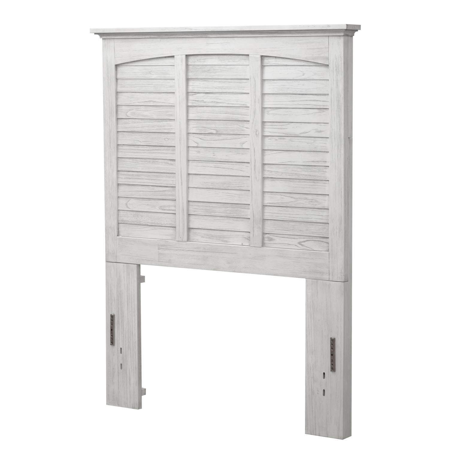 Surfside Twin Headboard Weathered White Finish