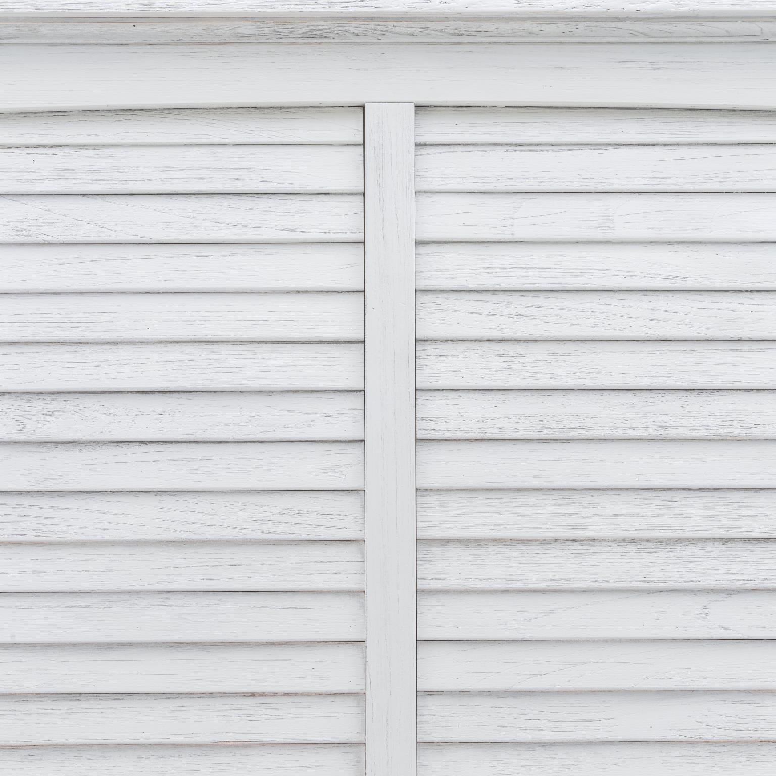 Surfside King Headboard Weathered White Finish