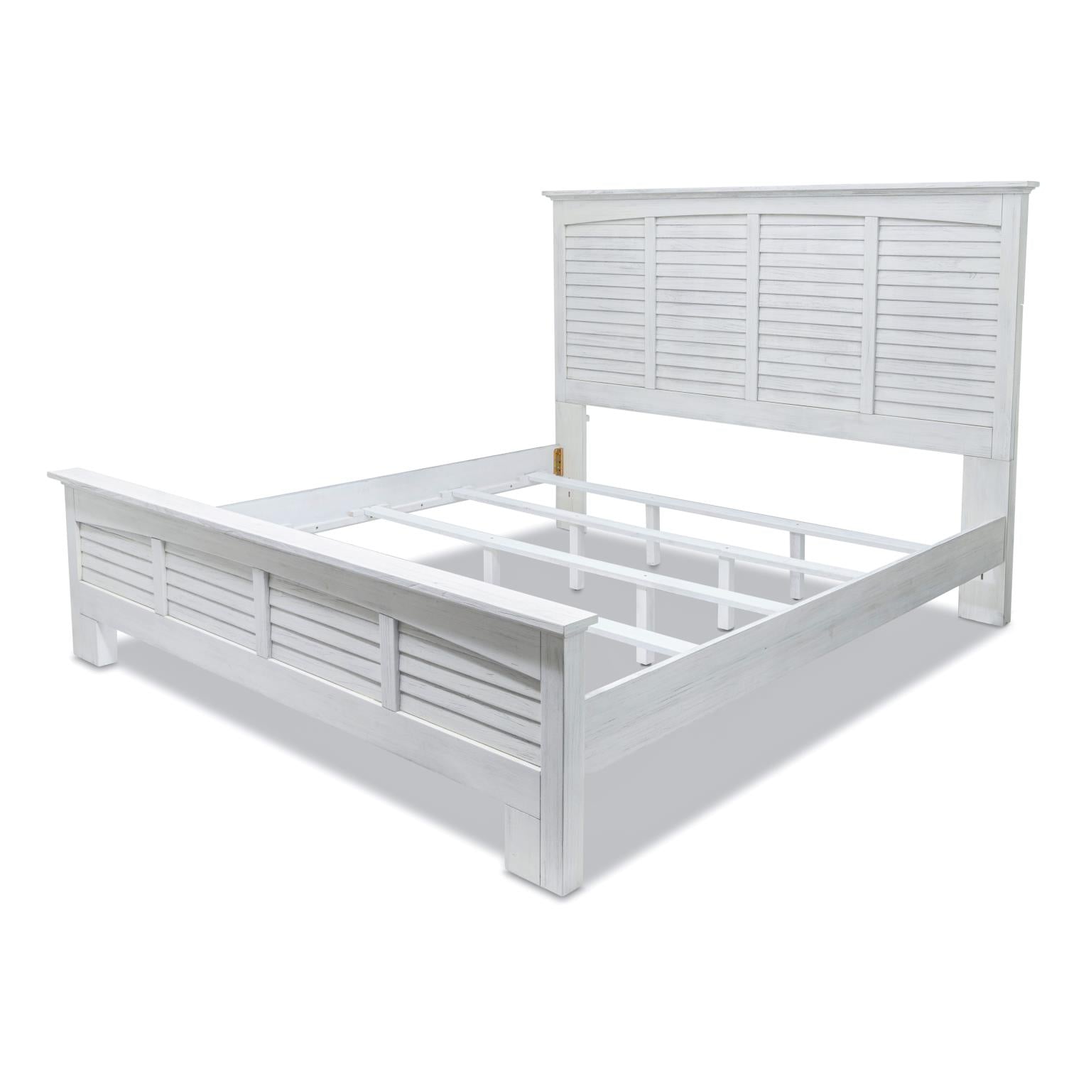 Surfside King Side Rails Weathered White Finish