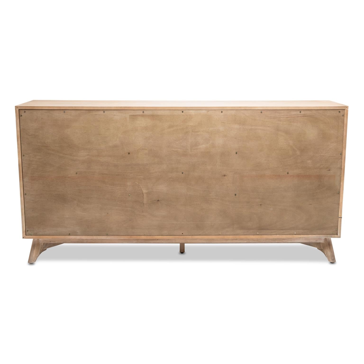 Laguna 3-Door Credenza. Tri-color Finish.