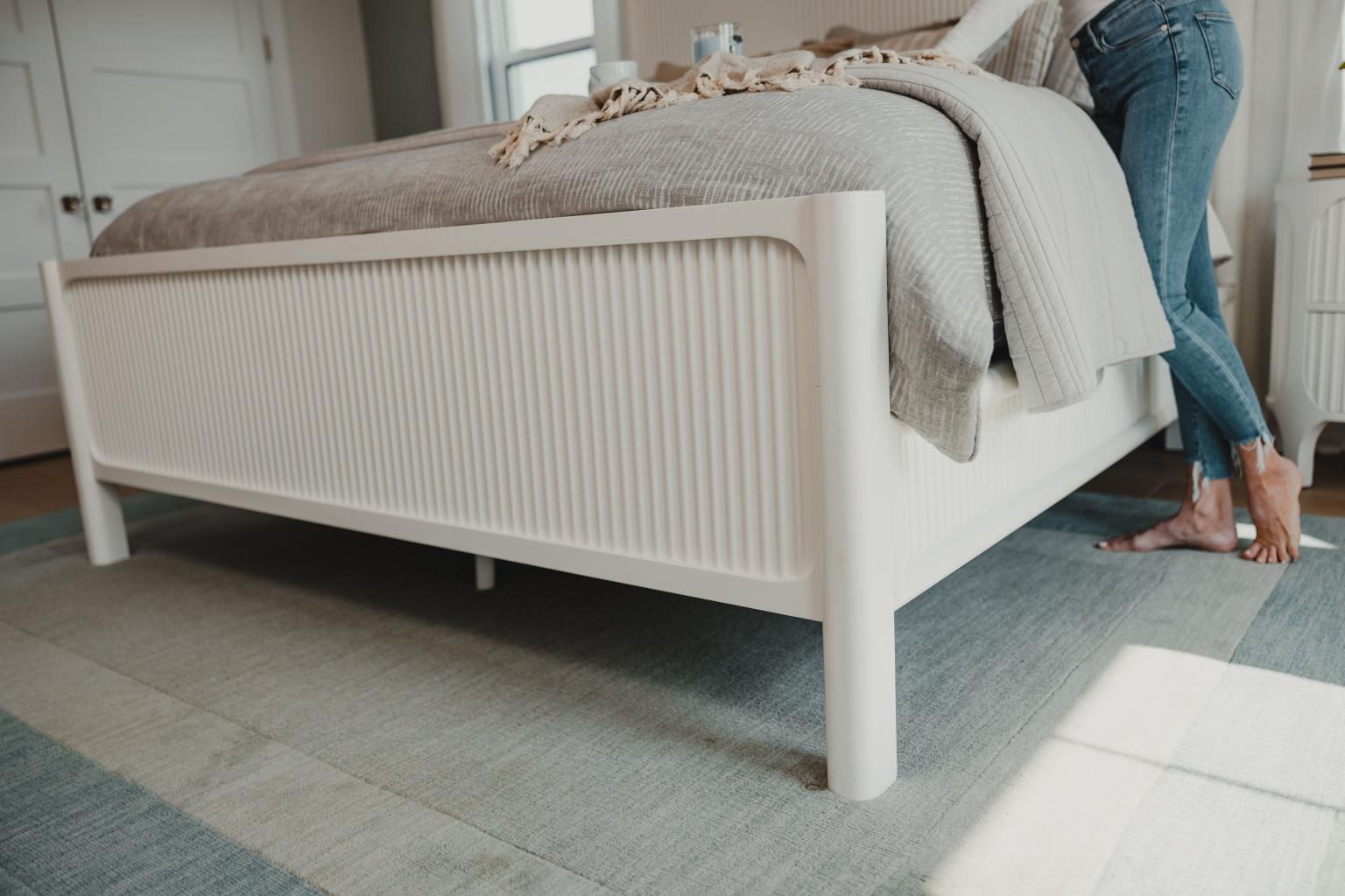 Montauk King Footboard. White Finish