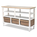 Island Breeze Entertainment Center w/ Baskets