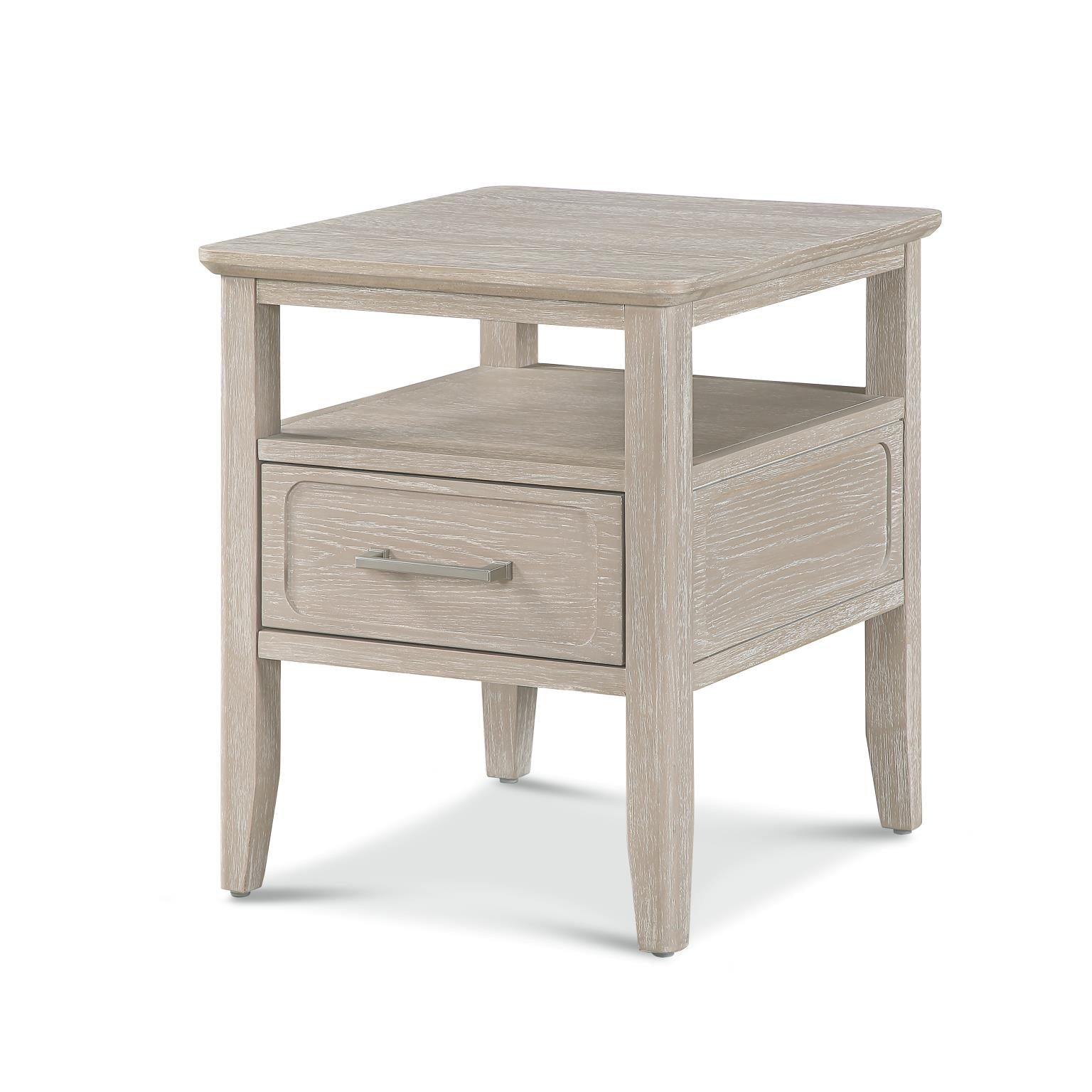 Cape May End Table. Glazed Driftwood Finish