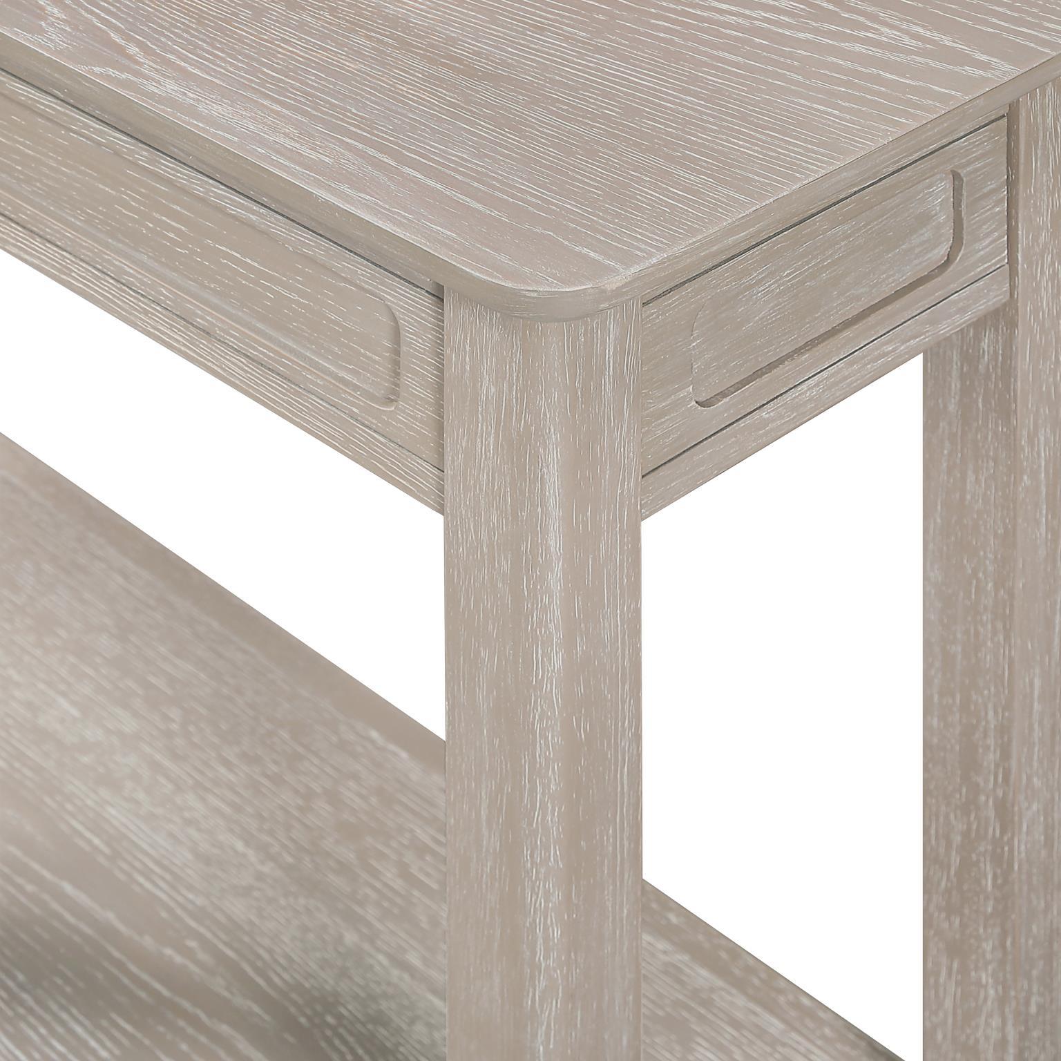 Cape May Console Table. Glazed Driftwood Finish