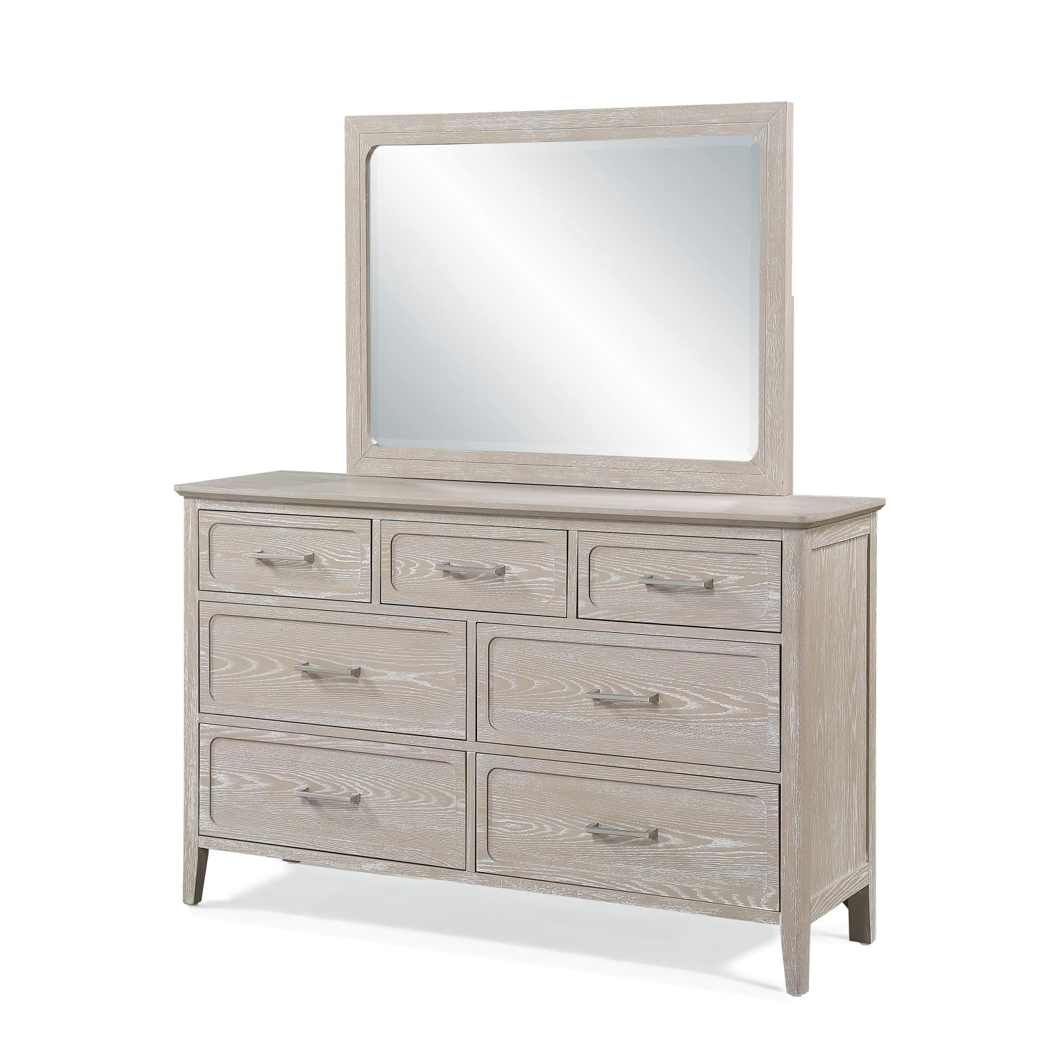 Cape May Mirror. Glazed Driftwood Finish